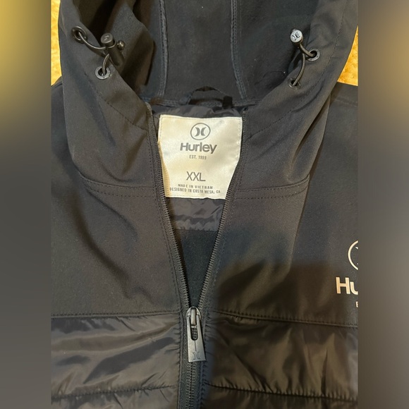Hurley Jacket-Sonora Softshell Windproof Hybrid Jacket Quilted Puffer Jacket - Picture 5 of 9